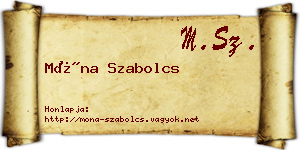 Móna Szabolcs névjegykártya